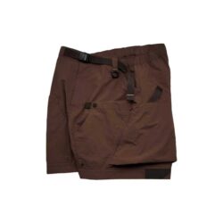 STRL 25SS アシンメトリー大容量ポケット 撥水調節可能アウトドアカーゴショーツ