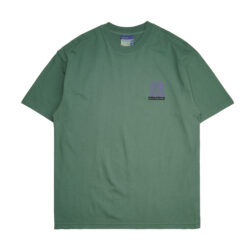 BADMIND 25SS “HOLY OLLIE” デザイン ワイドフィット チューブTシャツ(Olive Green)