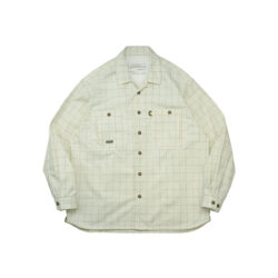 STRL 25SS Utility Outdoor Check Shirt｜アウトドア ゆったり 長袖 (milky)