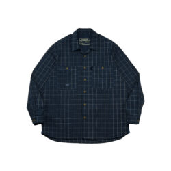 STRL 25SS Utility Outdoor Check Shirt｜アウトドア ゆったり 長袖(Dark blue)