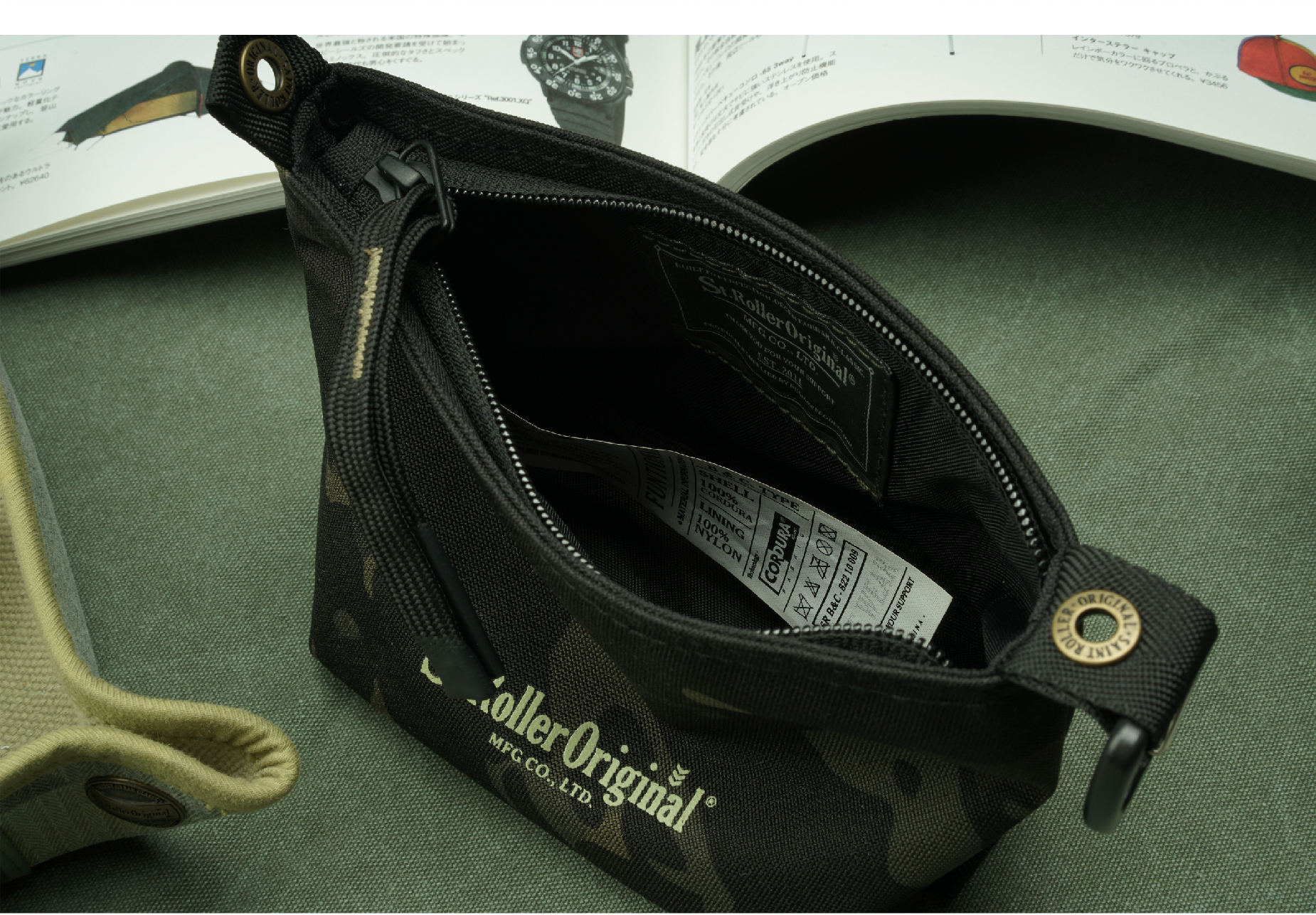 STRL 24 FW CORDURA アウトドア旅行登山用ロープサコッシュ(迷彩シリーズ) - 画像 (2)