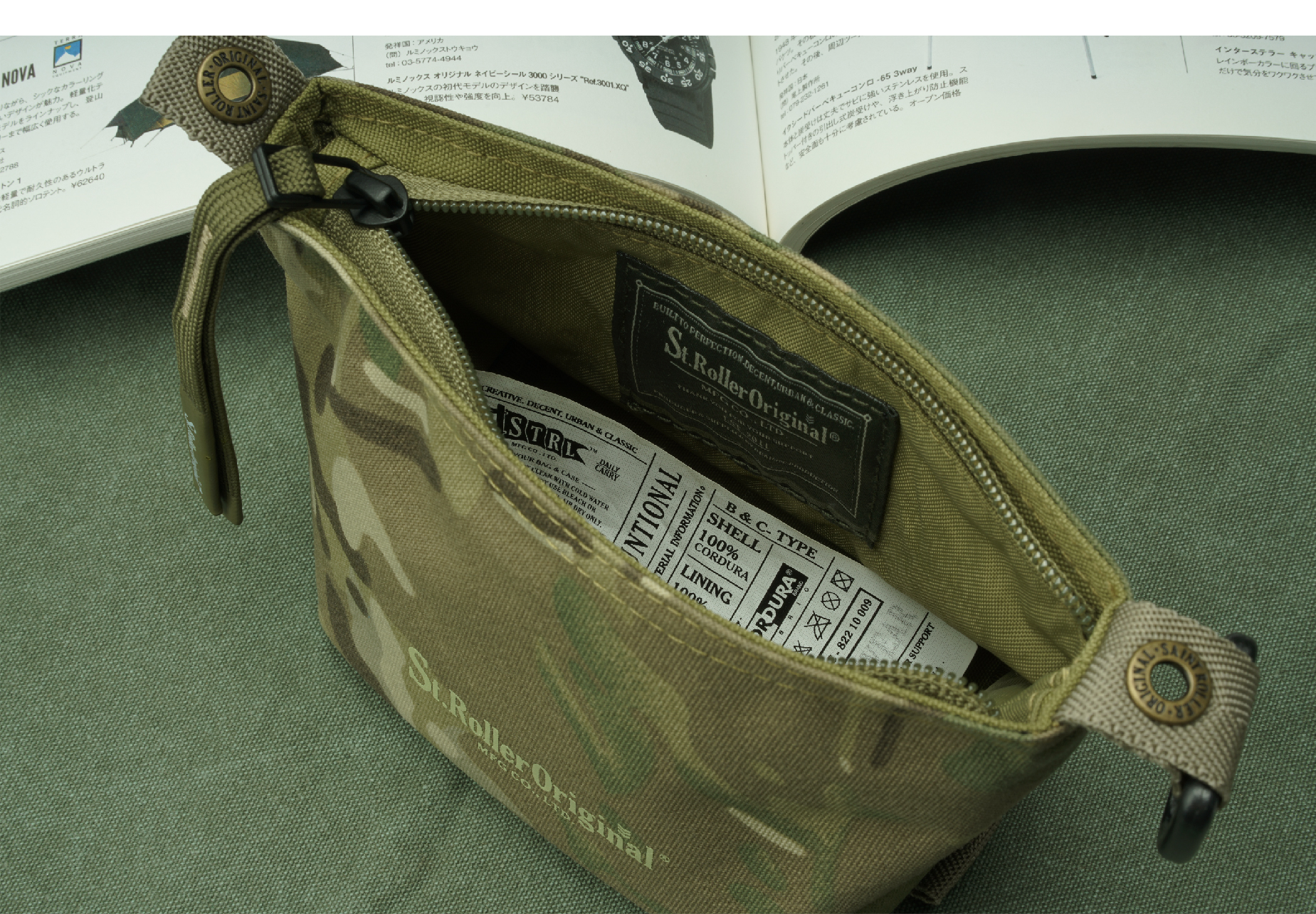 STRL 24 FW CORDURA アウトドア旅行登山用ロープサコッシュ(迷彩シリーズ) - 画像 (3)
