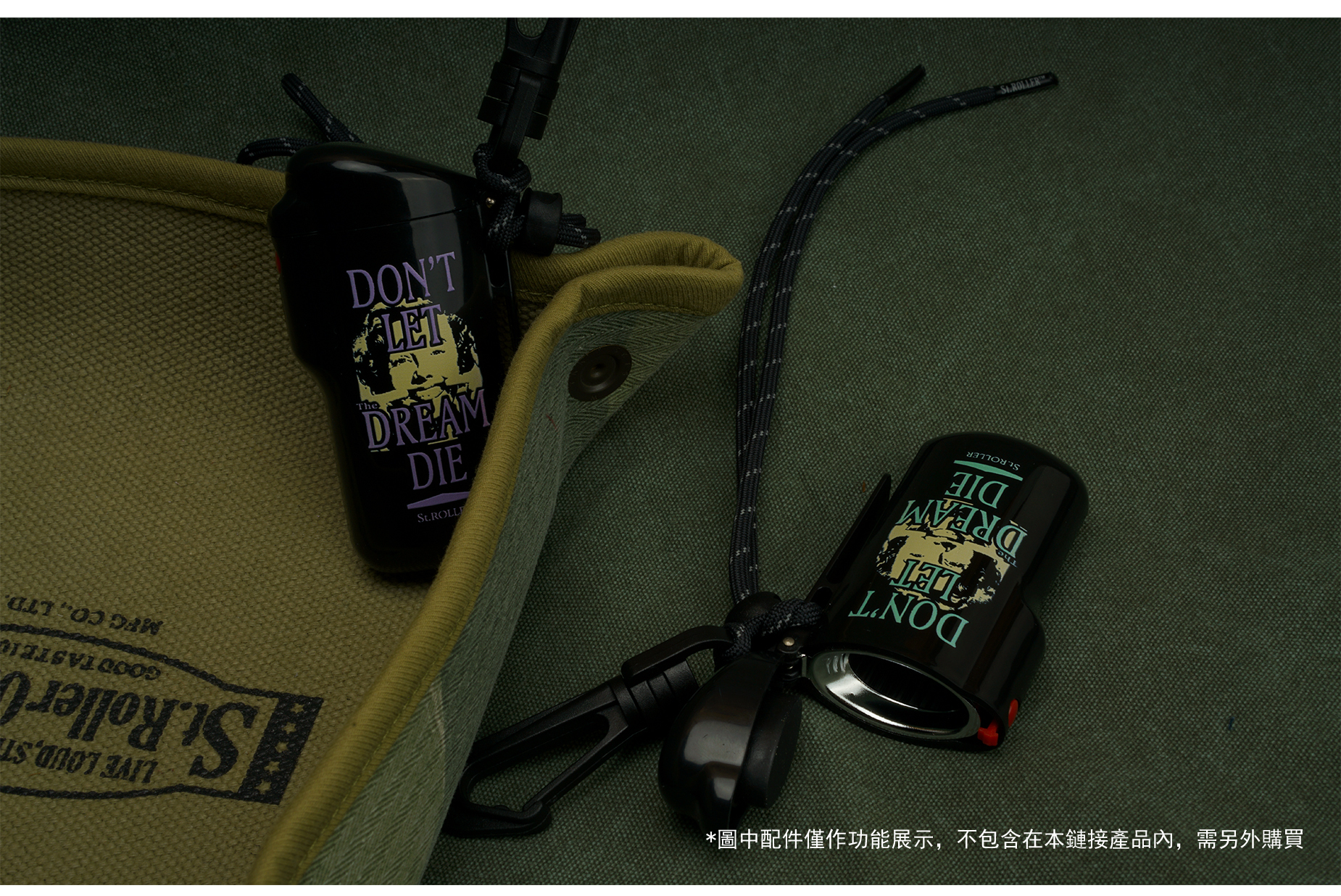STRL 24FW 「Dream Never Die」 携帯用アウトドア紐付き灰皿 - 画像 (4)